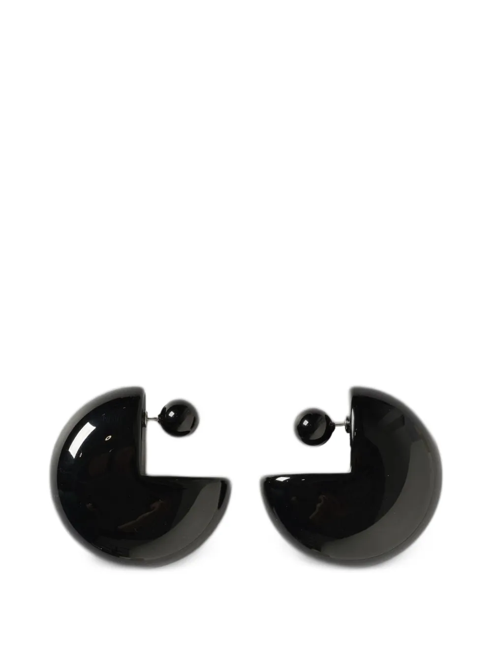 Emporio Armani boucles d'oreilles à effet marbré - Noir Emporio Armani boucles d'oreilles à effet marbré - Noir