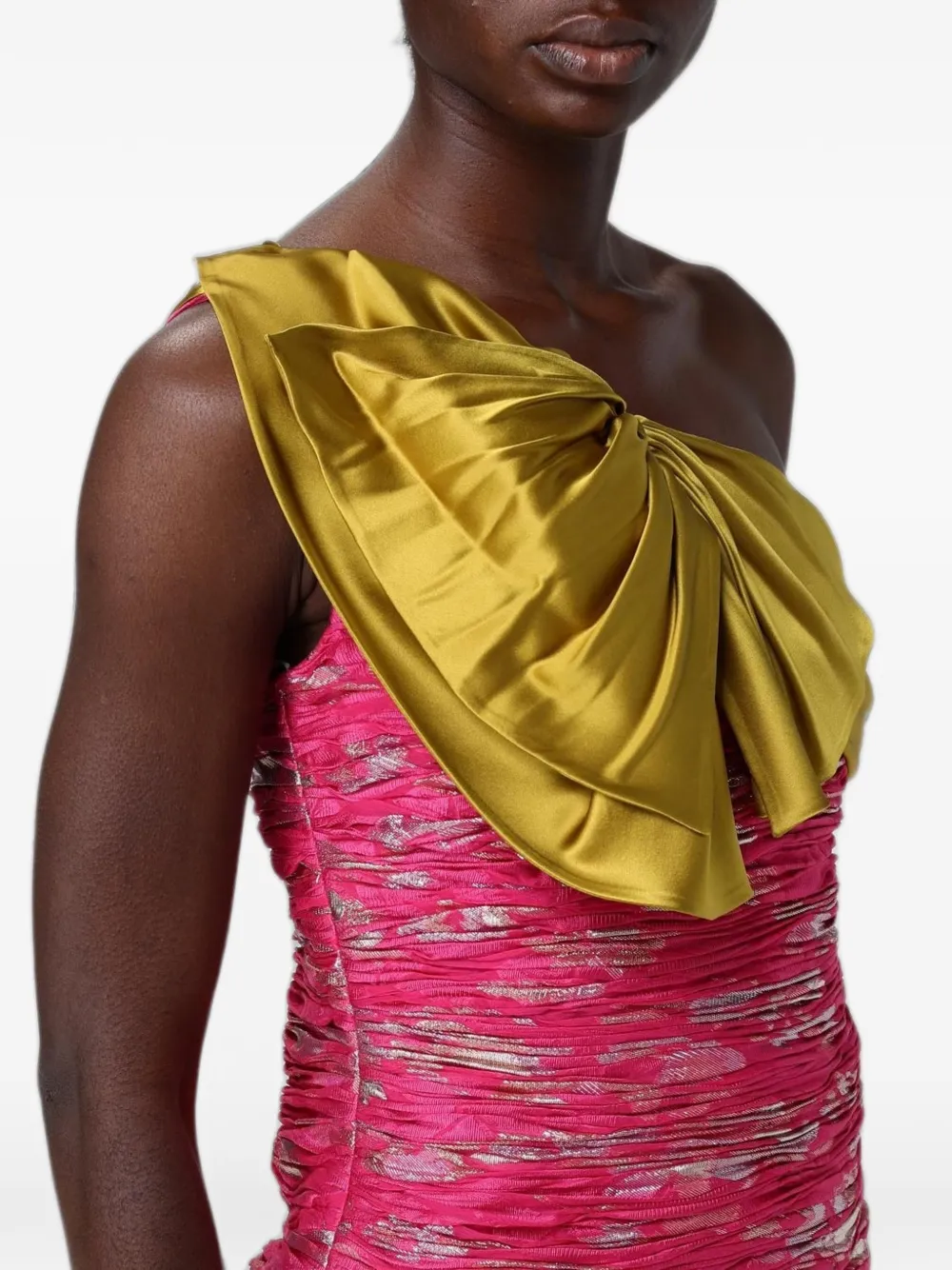 Valentino Garavani Asymmetrische top met strikdetail Roze