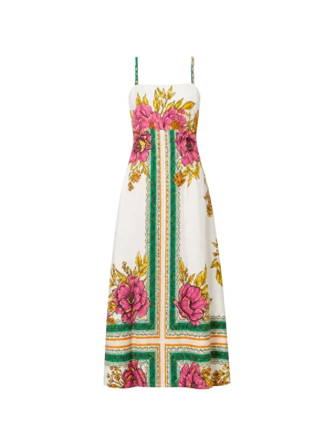 NEMA floral-print spaghetti-strap maxi dress