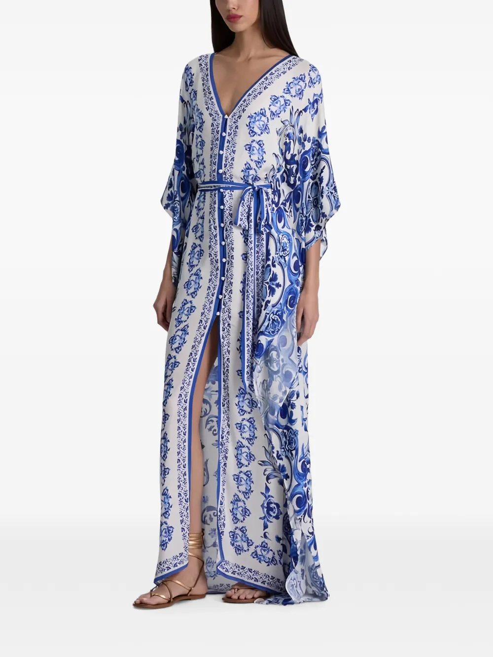 alice + olivia Marva button-down dress - White
