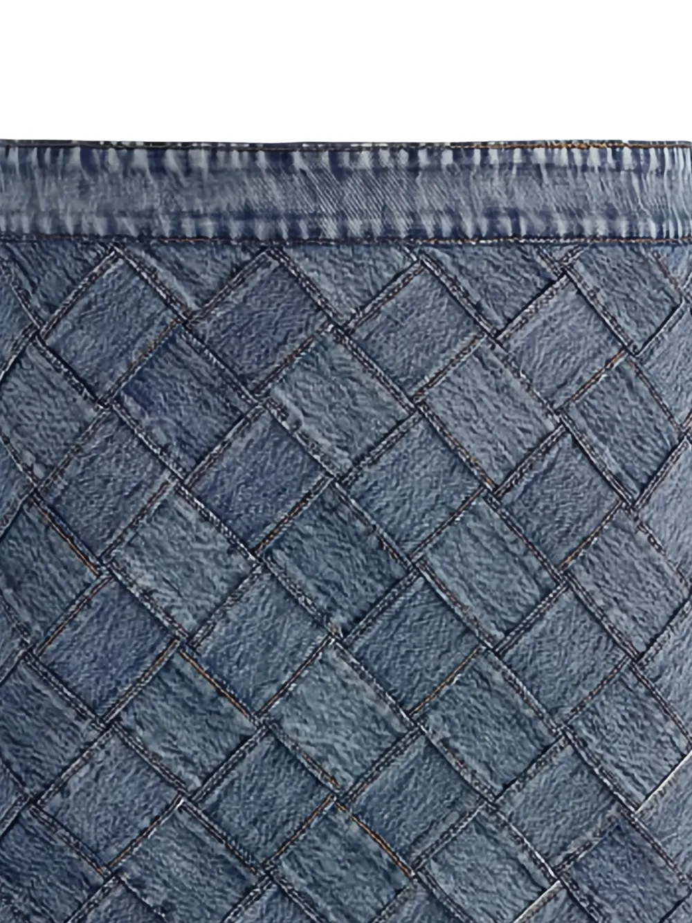 alice + olivia Rubi geweven denim rok Blauw