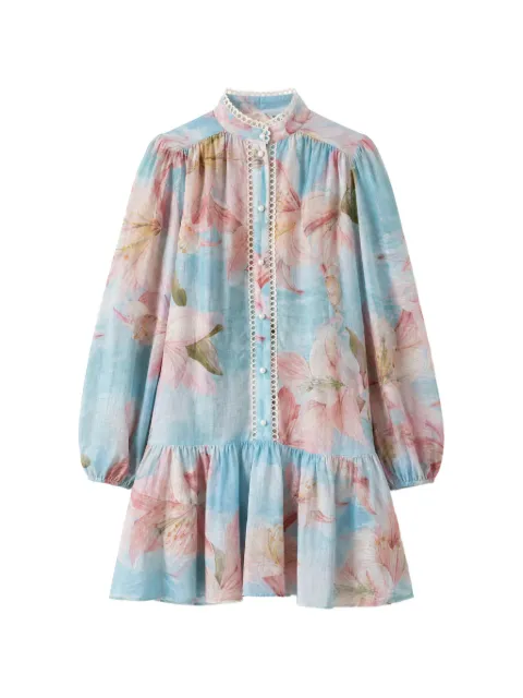 NEMA floral-print ruffled mini dress