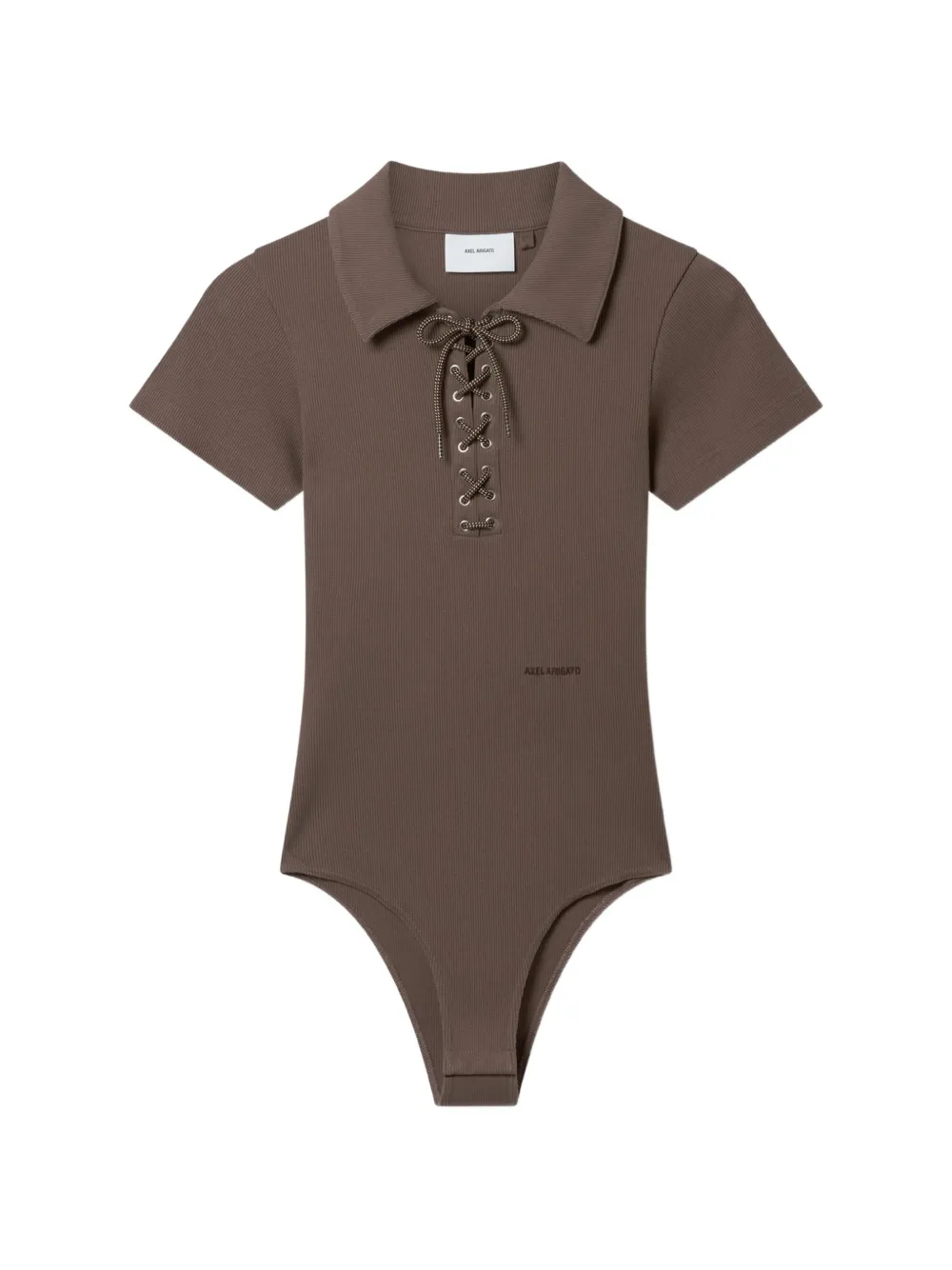 Axel Arigato lace-up ribbed bodysuit - Brown