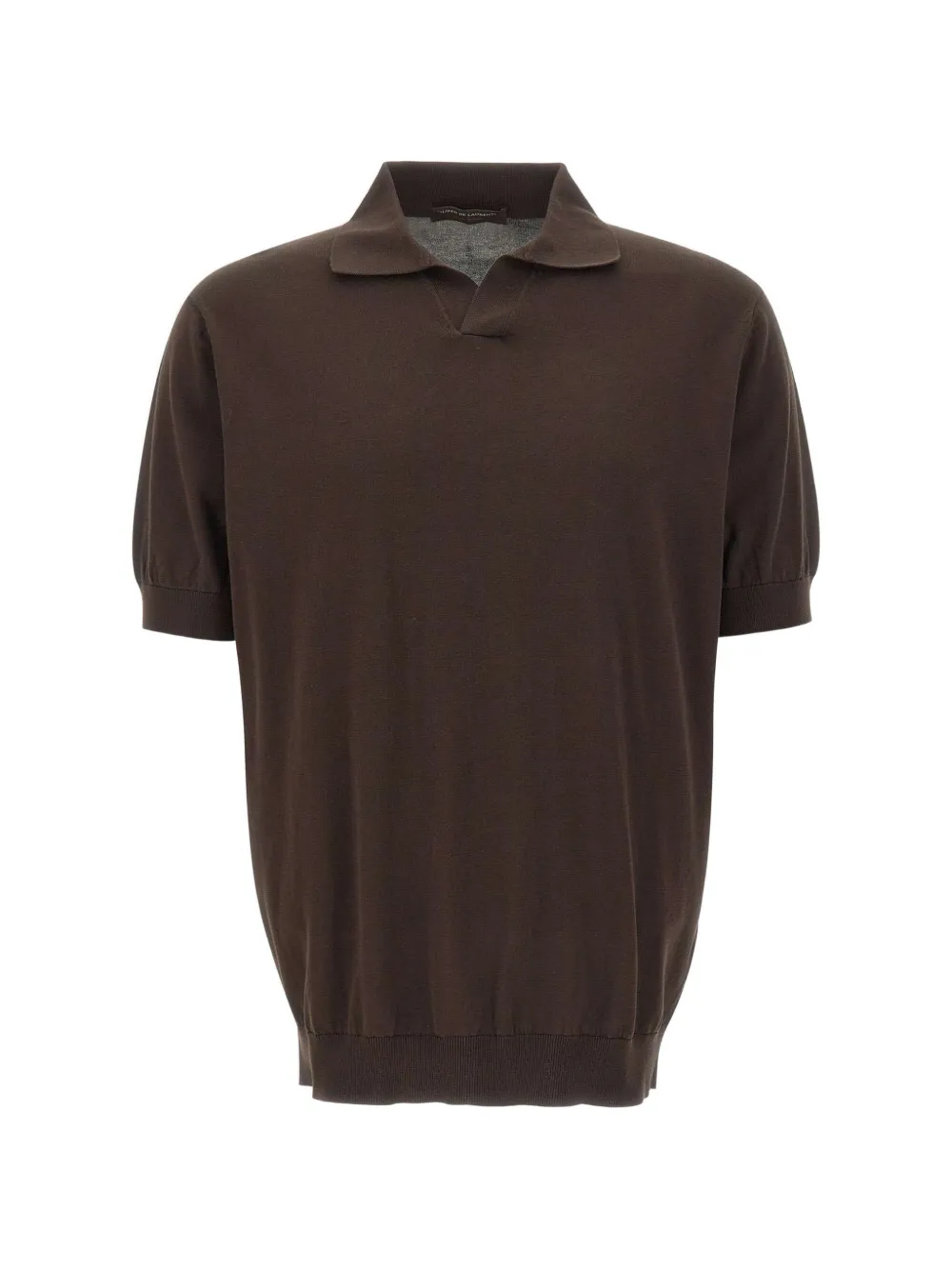 Filippo De Laurentiis ribbed-trim T-shirt - Marrone