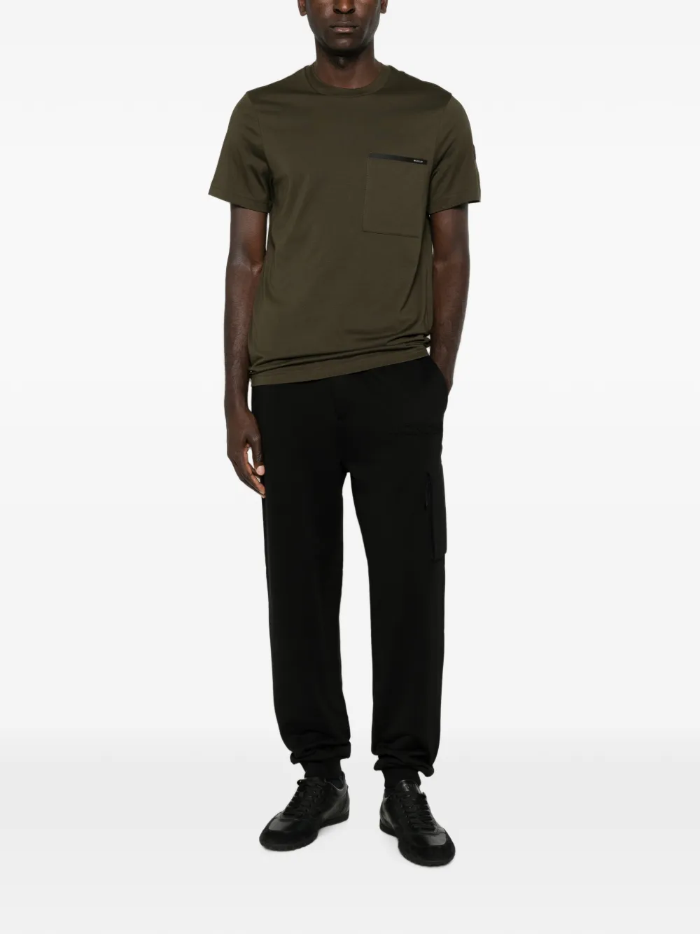Moncler T-shirt met borstzak Groen