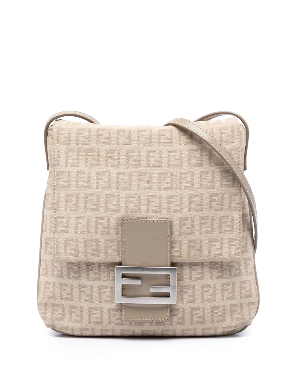 Fendi Pre-Owned Borsa a tracolla in tela con motivo Zucchino 2000-2010 - Marrone