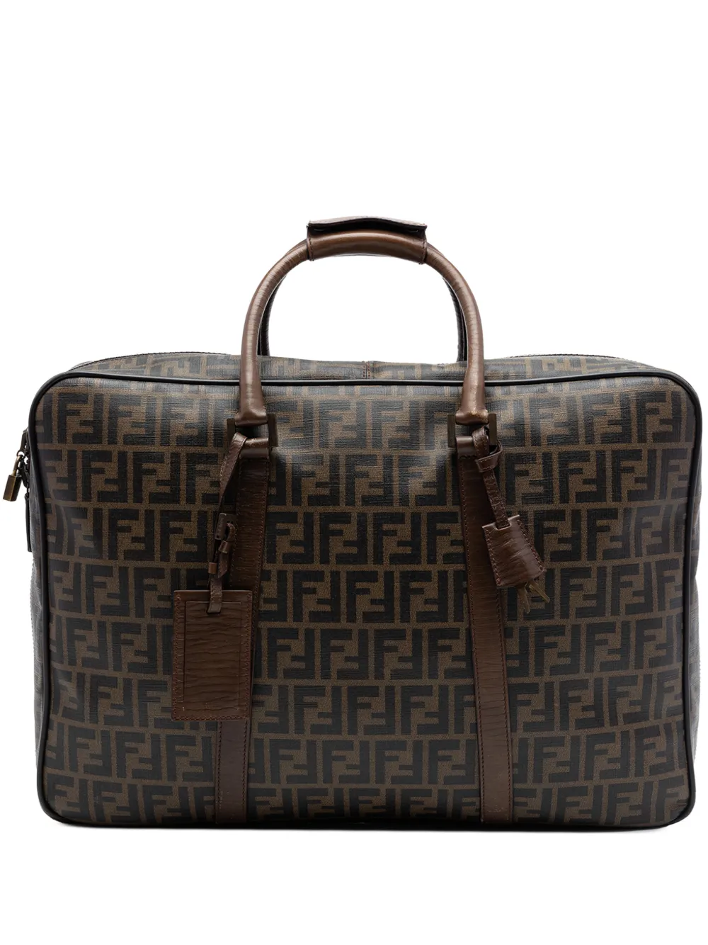 Fendi Pre-Owned Borsa da viaggio in tela cerata con motivo Zucca 2000-2010 - Marrone