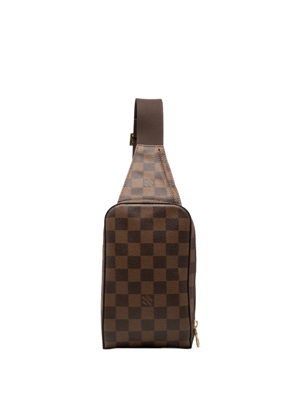 Louis Vuitton Pre-Owned Borsa a tracolla Geronimos in tela Damier Ebène 2008 - Marrone