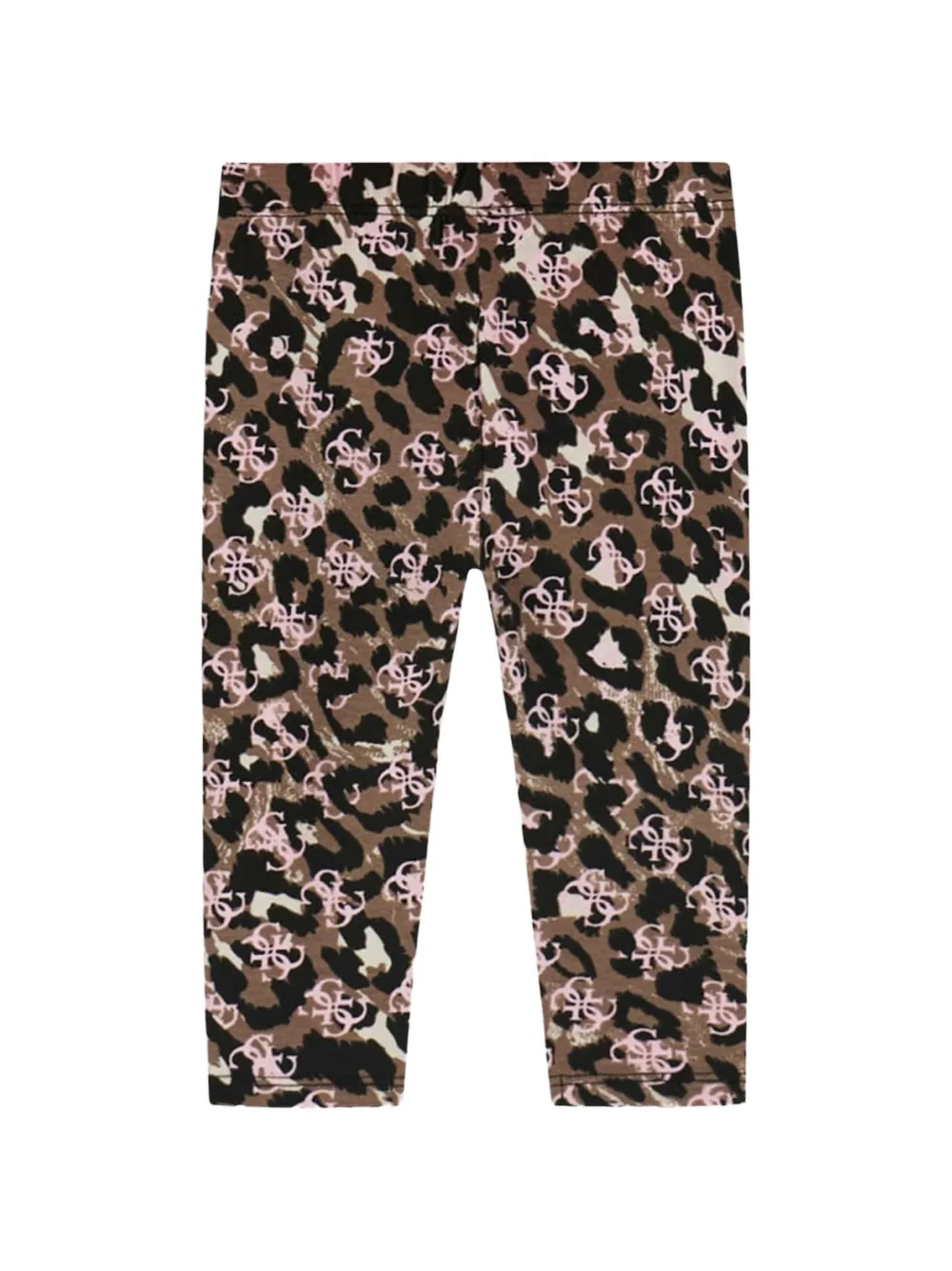 guess kids T-shirt en broek met luipaardprint Roze