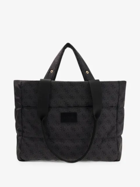 guess kids logo-print quilted changing bag