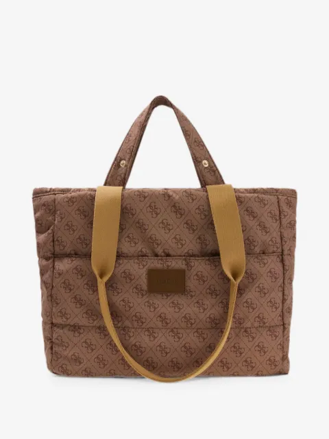 guess kids sac à langer matelassé à logo imprimé