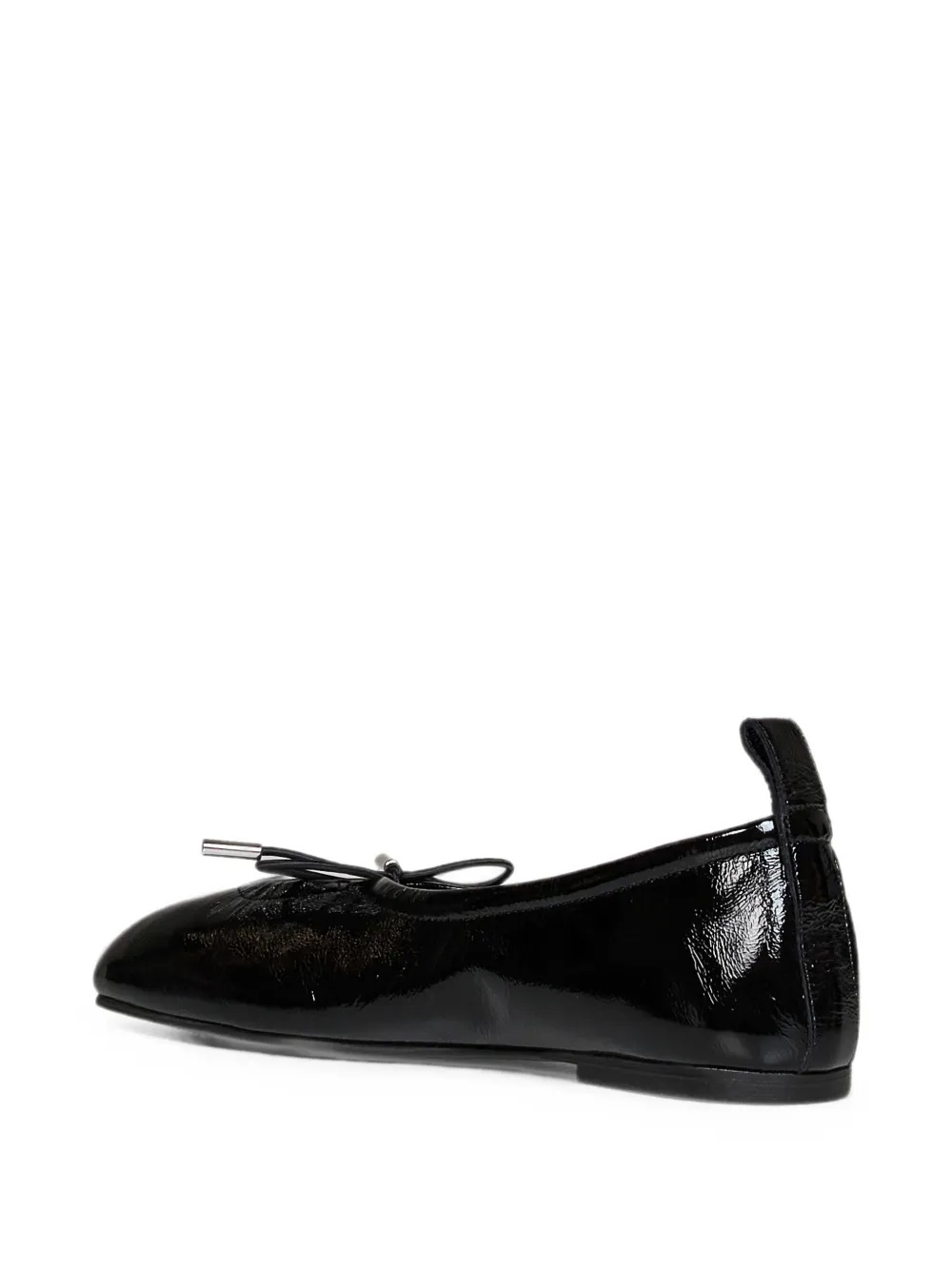 ALOHAS Lakleren ballerina's Zwart