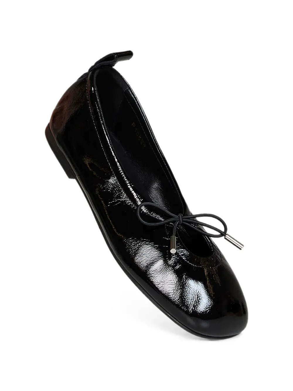 ALOHAS Lakleren ballerina's Zwart