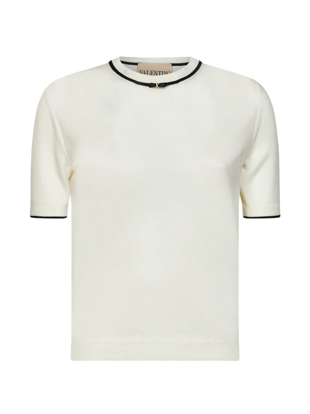 Valentino Garavani VLogo bow-detail sweater - White