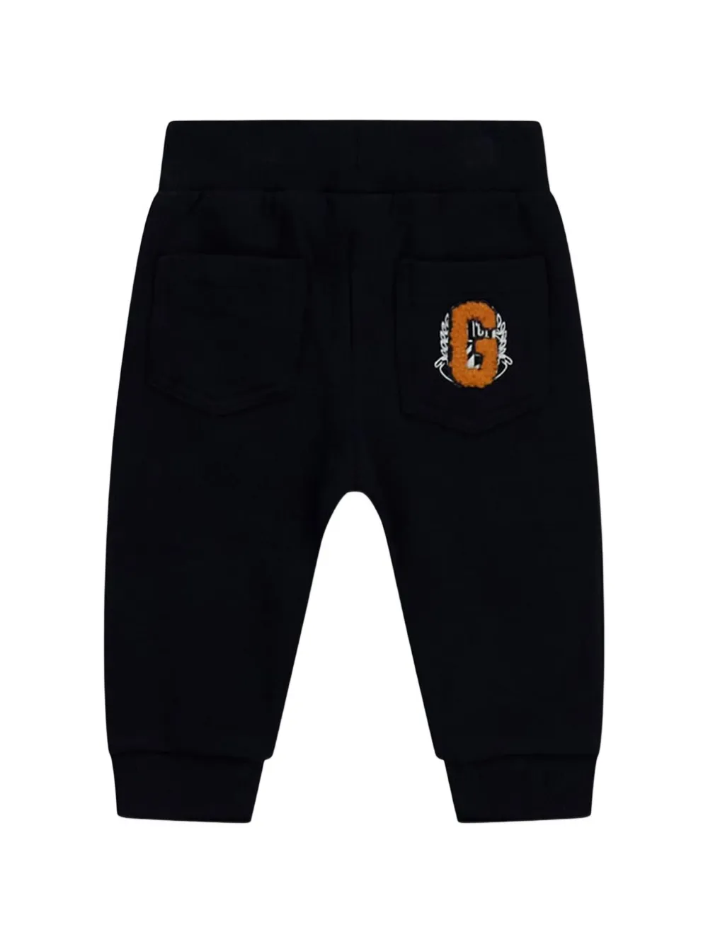guess kids Gestreept poloshirt en broek met logopatch Wit