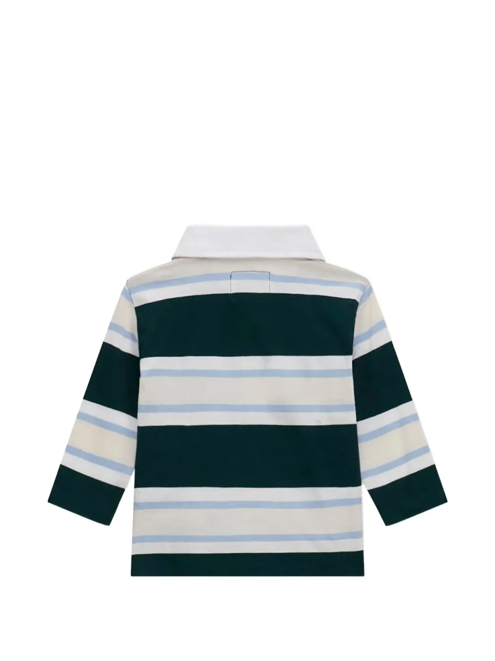 guess kids Gestreept poloshirt en broek met logopatch Wit