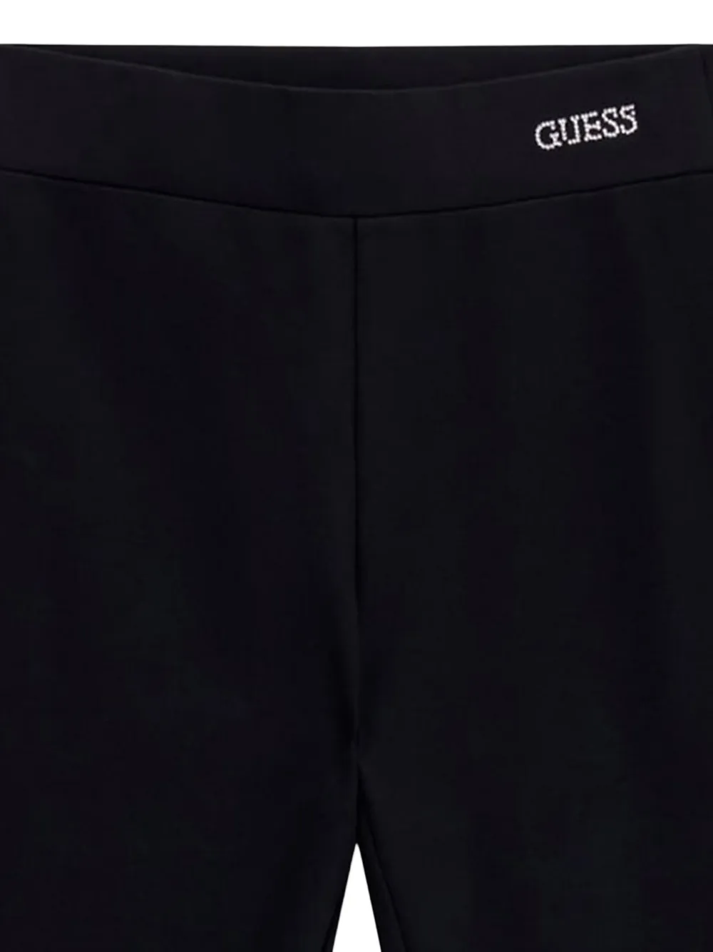guess kids Milano flared broek met geborduurd logo Zwart