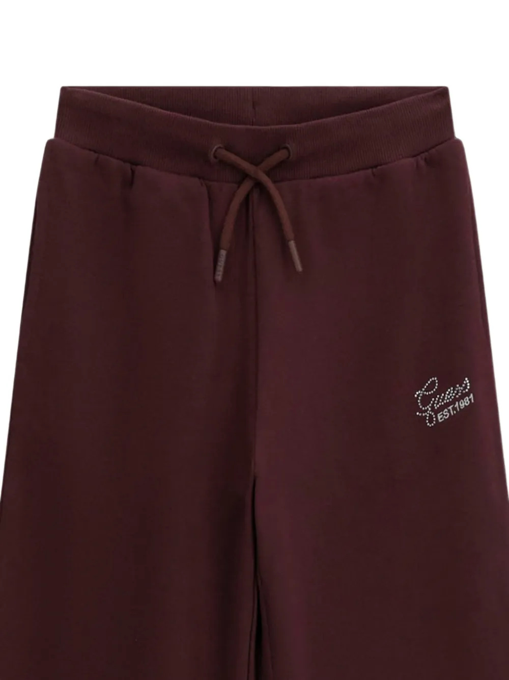 guess kids Trainingsbroek verfraaid met logo en trekkoord Bruin