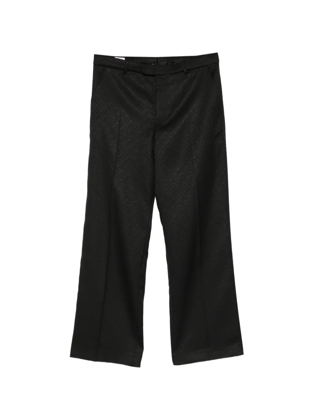 Casablanca jacquard wide-leg trousers - Nero