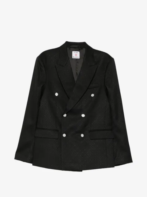 Casablanca geometric-jacquard single-breasted blazer