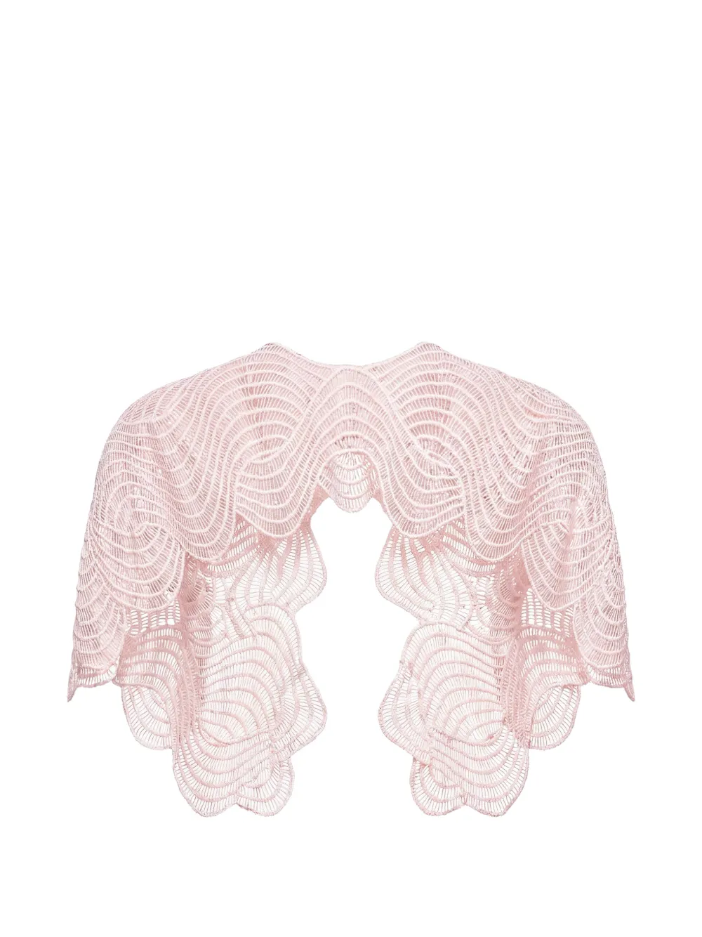 Gemy Maalouf embroidered scalloped bolero - Pink