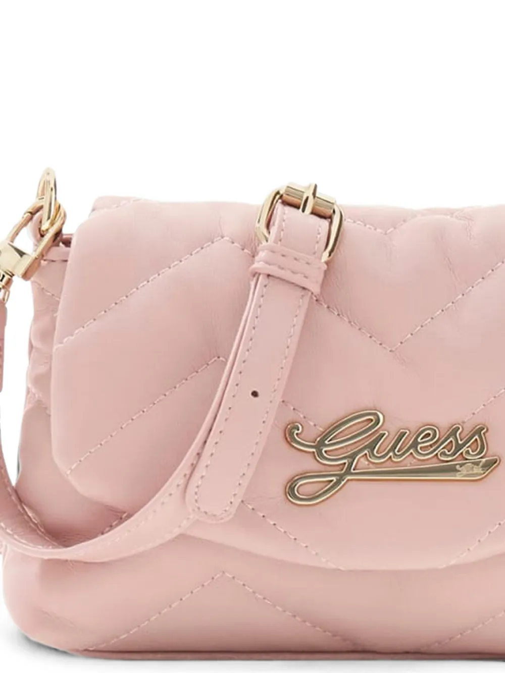 guess kids Gewatteerde schoudertas met logo-plakkaat Roze