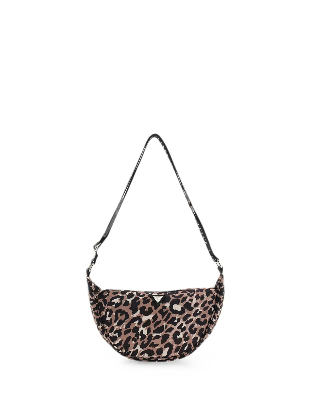 guess kids leopard-print logo-plaque shoulder bag - Marrone