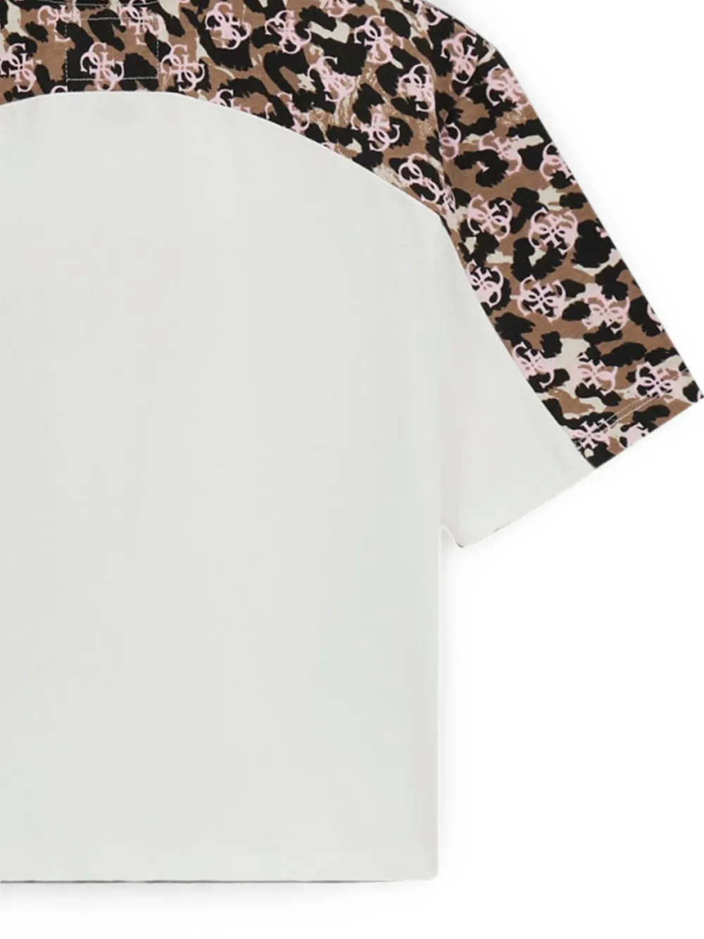 guess kids T-shirt met ruches afwerking Wit