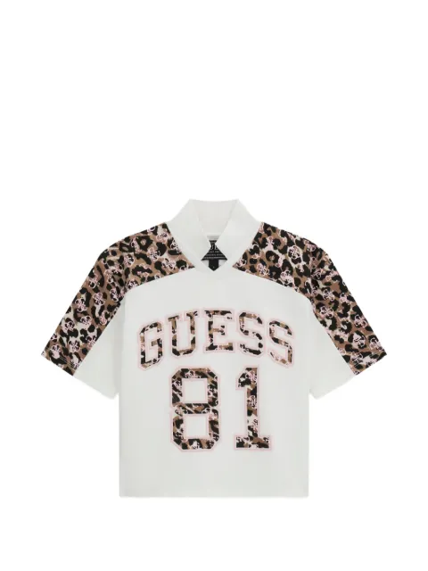 guess kids leopard-print T-shirt