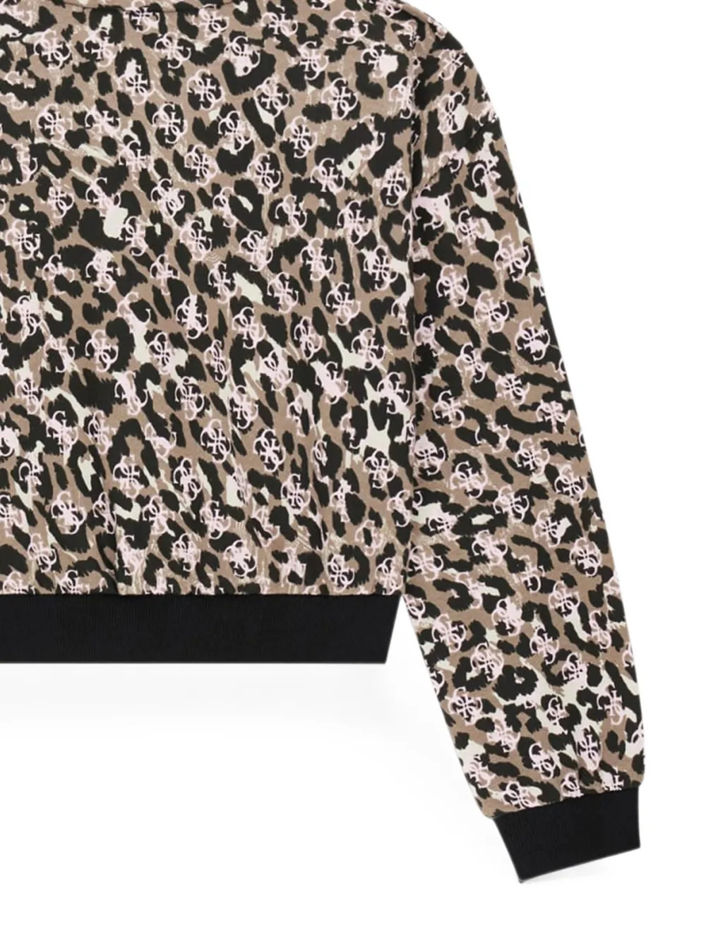 guess kids Trui met luipaard-print en logo-print Bruin