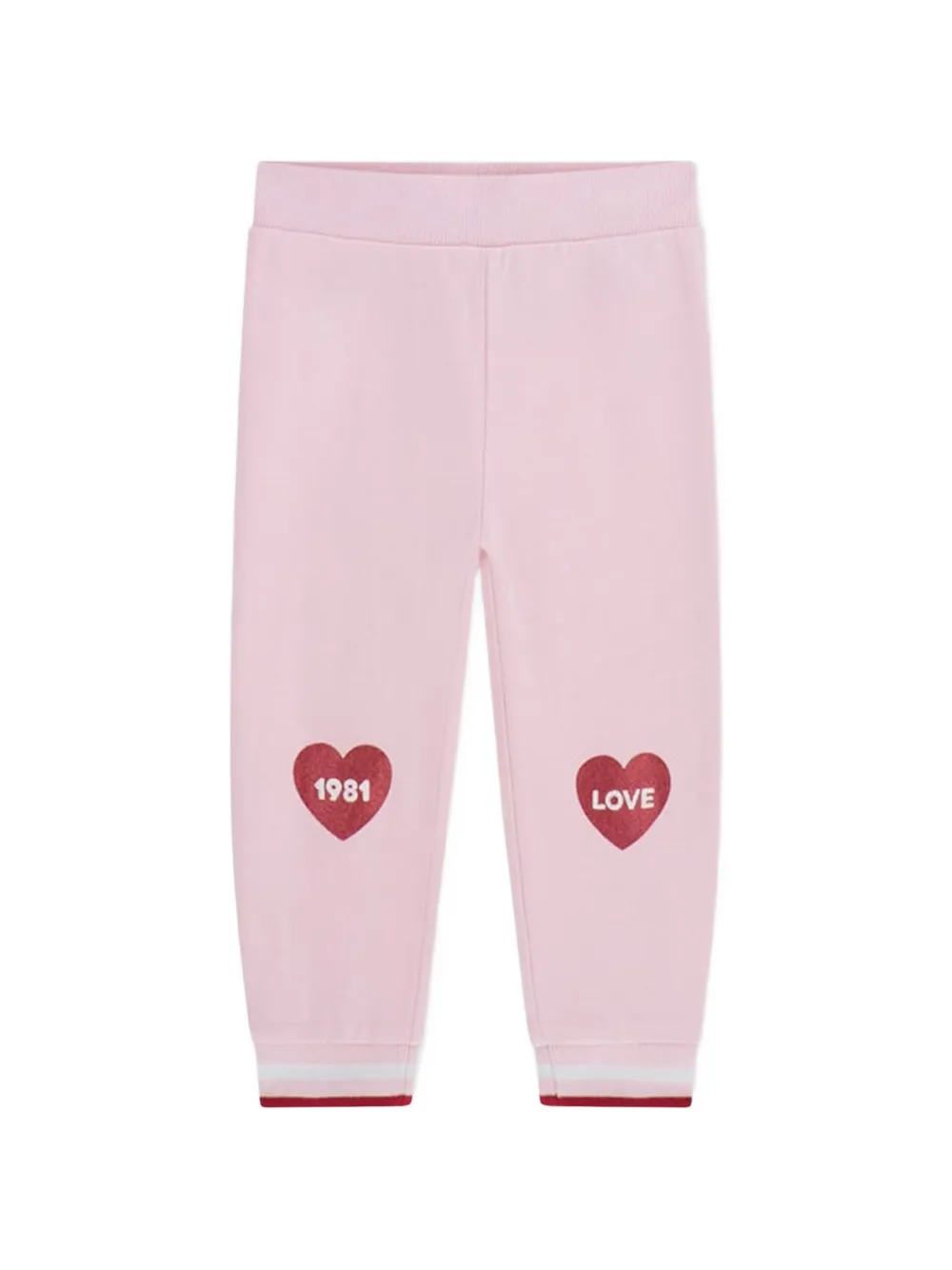 guess kids Trainingspak met hart-print en logo-patch Roze