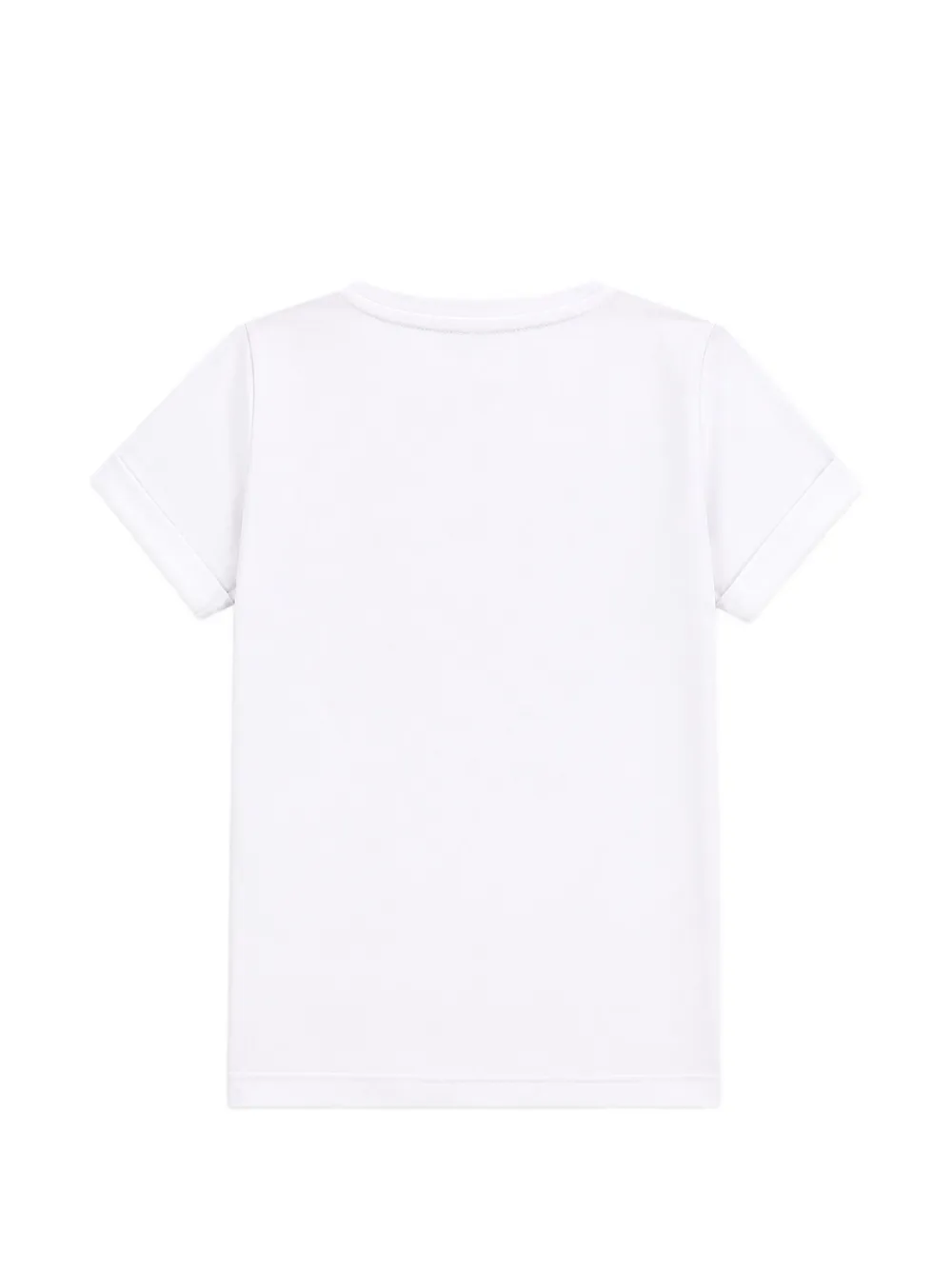 guess kids T-shirt met luipaard-print en logo-print Wit