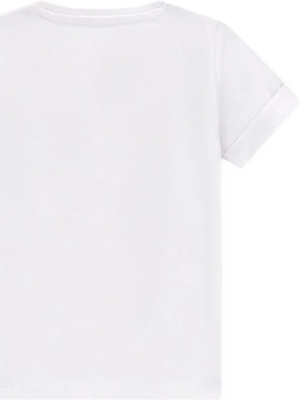 guess kids T-shirt met luipaard-print en logo-print Wit