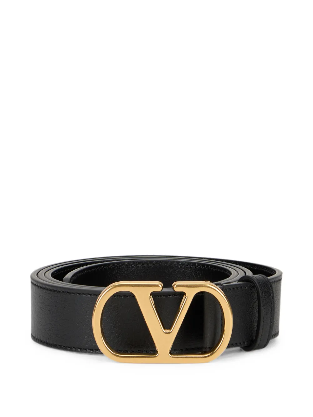 Valentino Garavani VLogo Signature leather belt - Nero
