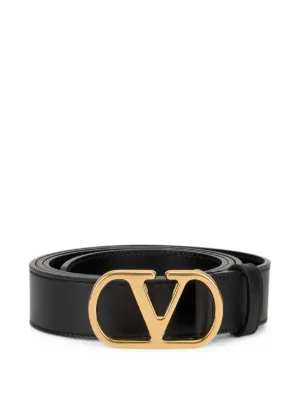 Valentino Garavani 40mm VLogo Signature Belt | Black | FARFETCH
