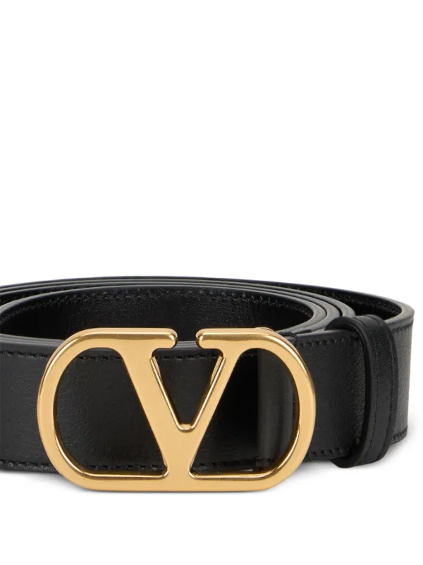 Vlogo Signature Belt In Shiny Calfskin 30 Mm for Woman in  display picture 2
