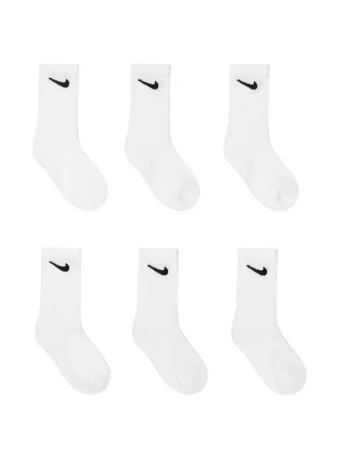 Nike Kids Swoosh logo-embroidered socks set (set of six)