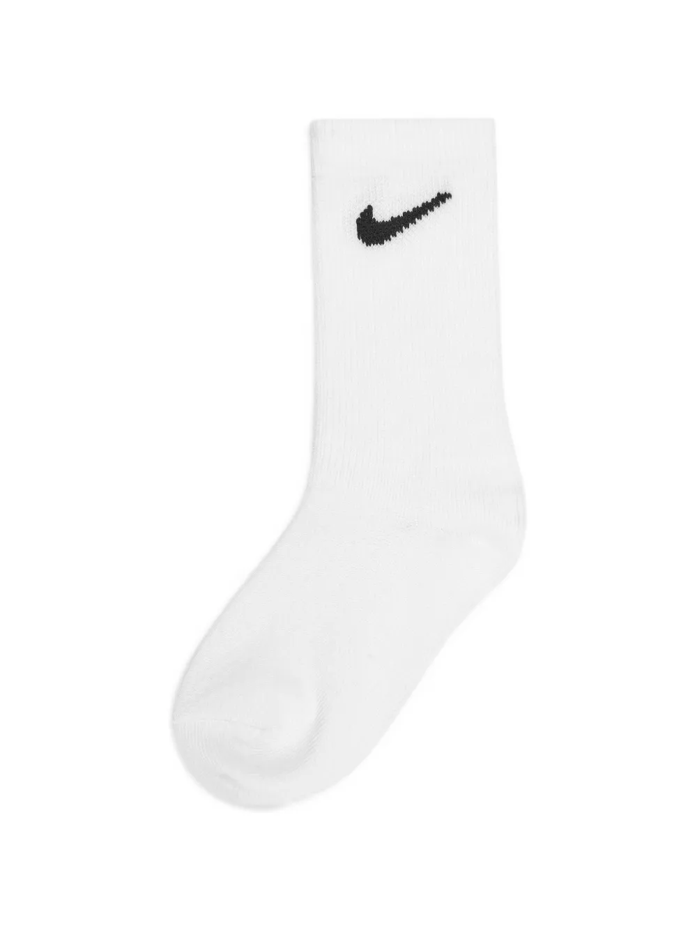 Nike Kids Zes paar sokken met geborduurd Swoosh-logo Wit