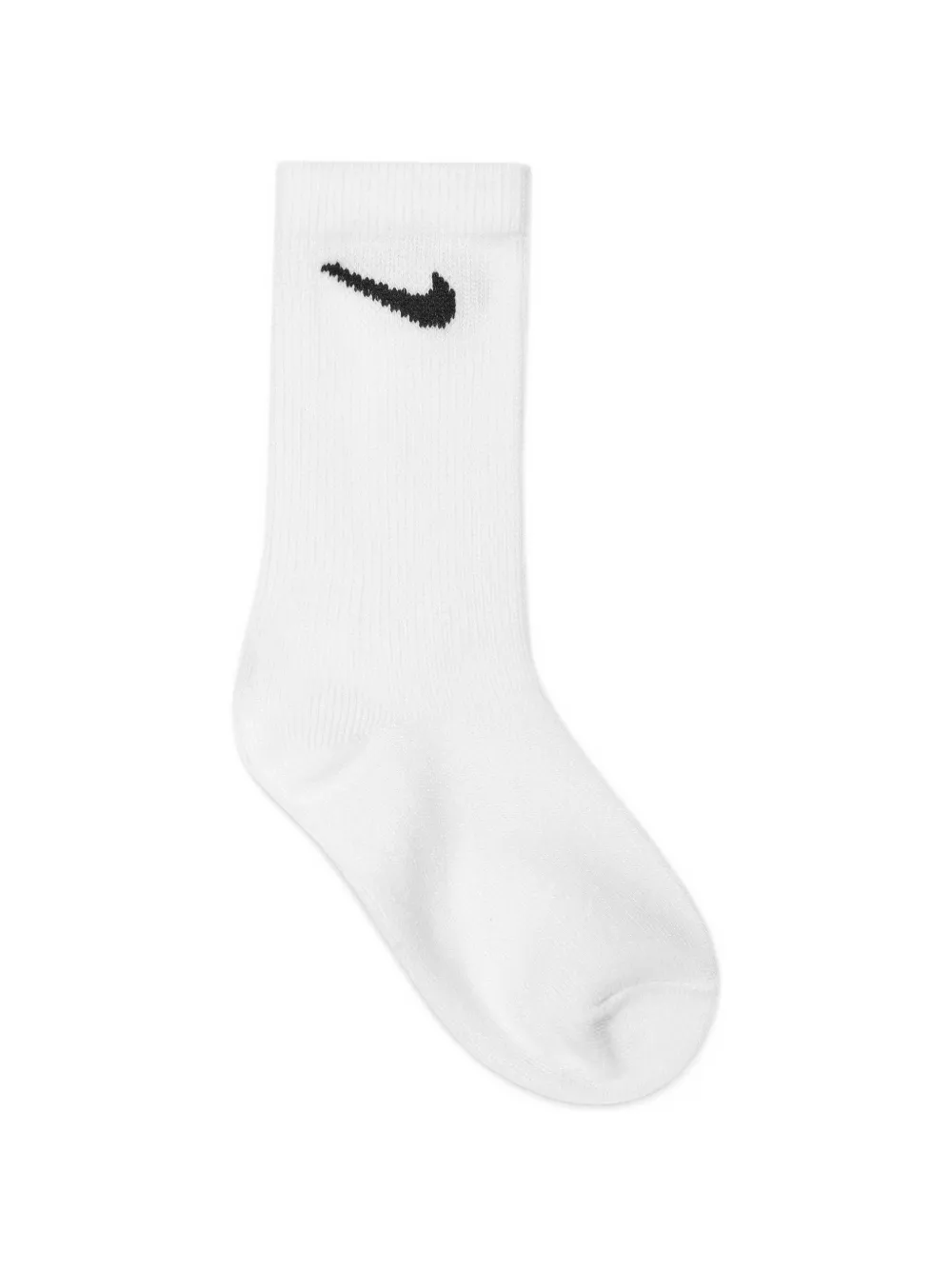 Nike Kids Zes paar sokken met geborduurd Swoosh-logo Wit