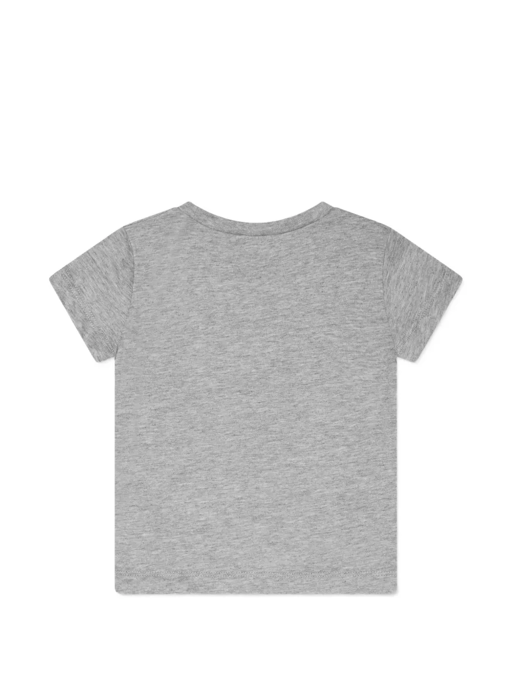 Nike Kids Katoenen T-shirt met logoprint Grijs