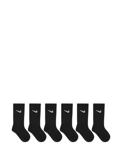 Nike Kids Swoosh logo-embroidered socks set (set of six)