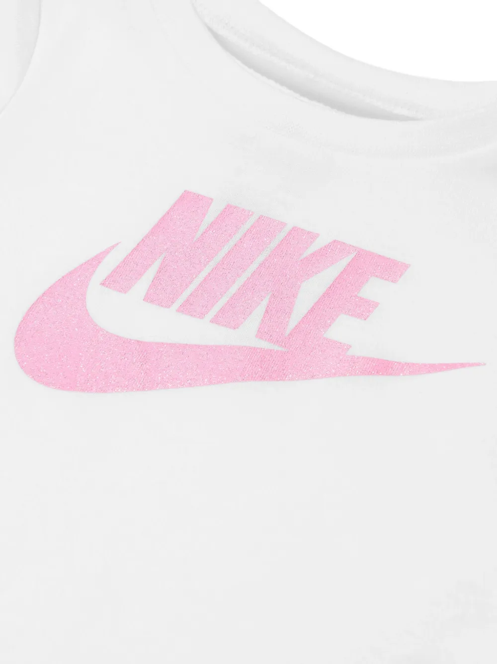Nike Kids Swoosh T-shirt met glitters Wit