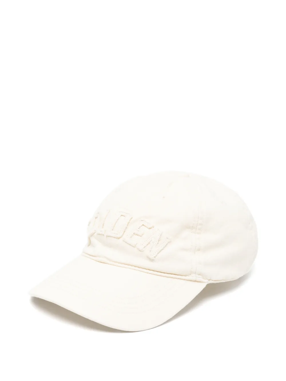 Golden Goose logo-patch star-stud baseball cap - Toni neutri