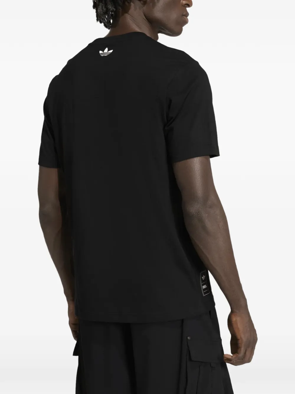 adidas T-shirt met grafische print Zwart