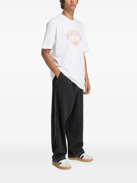 adidas playera con estampado gráfico y logo estampado