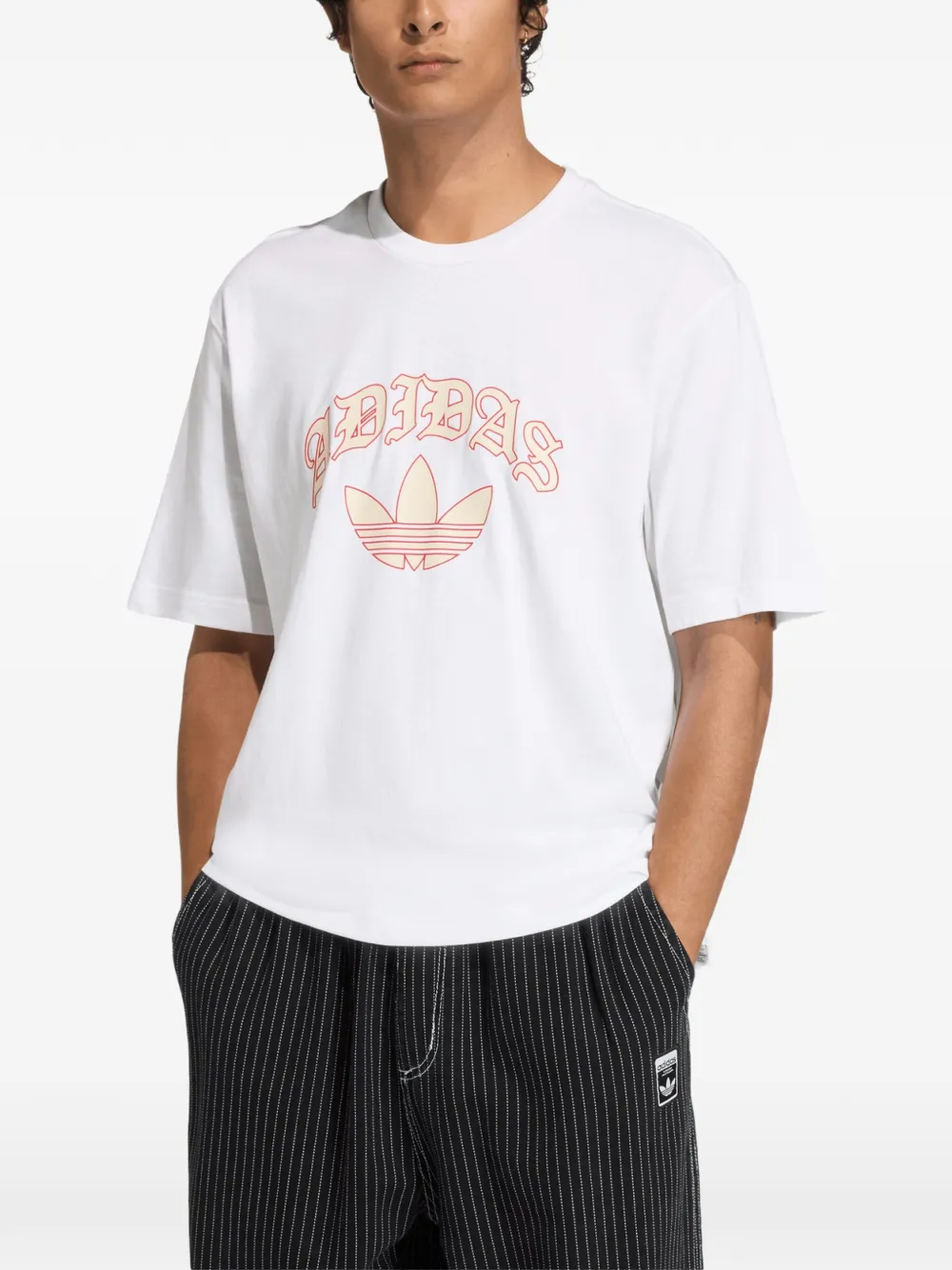 adidas T-shirt met print Wit