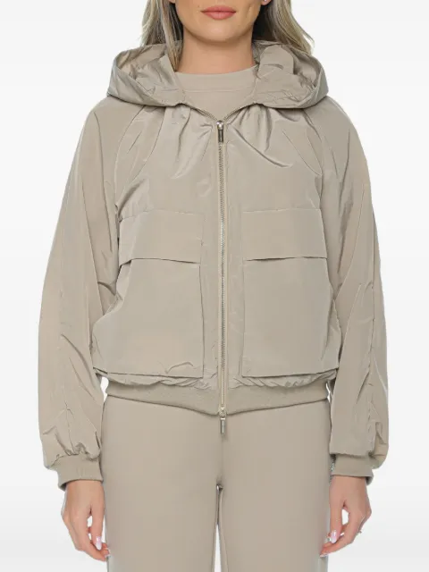 Armani Exchange hooded flap-pocket jacket