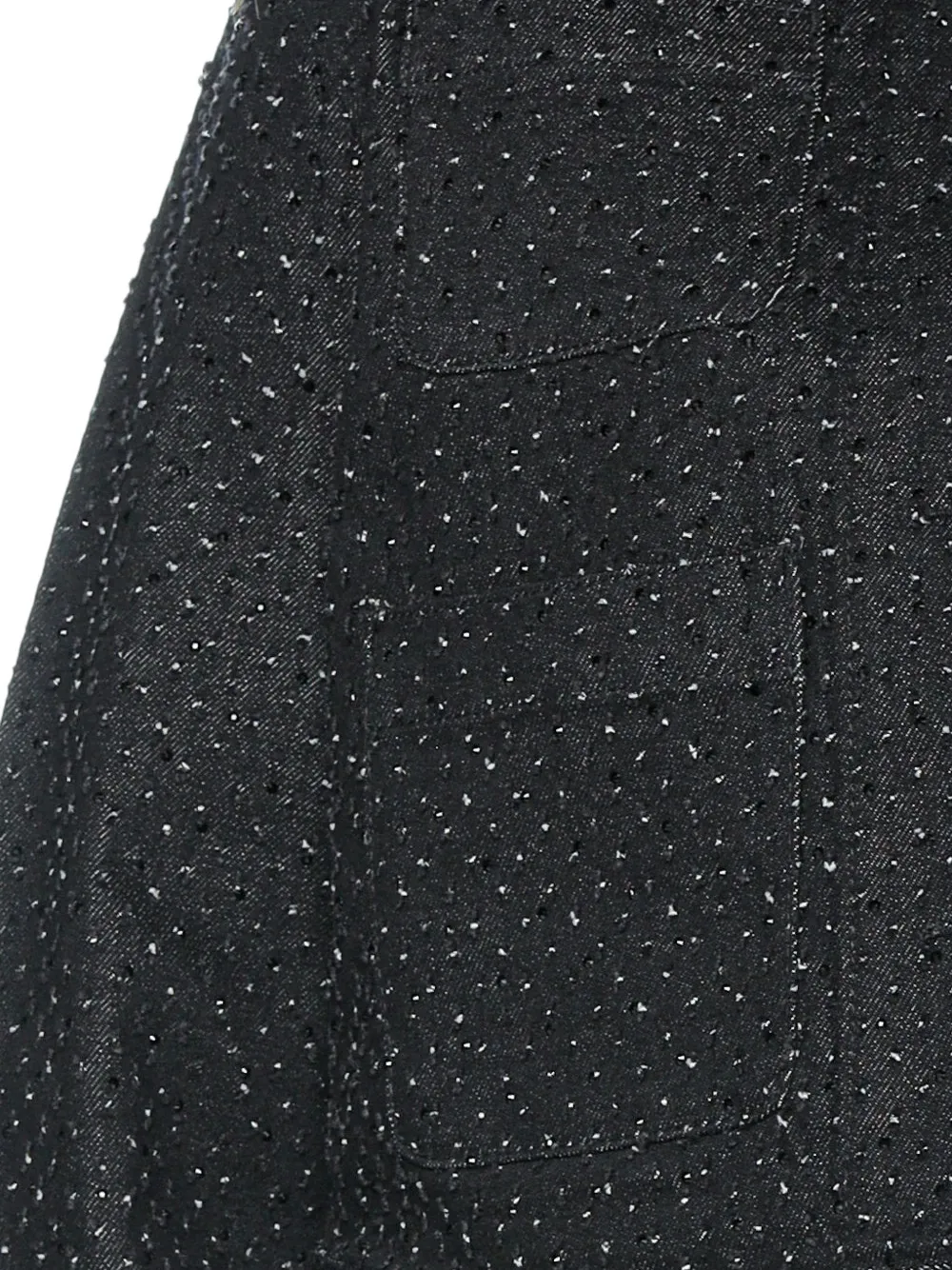 Armani Exchange Cropped jack verfraaid met stras Zwart