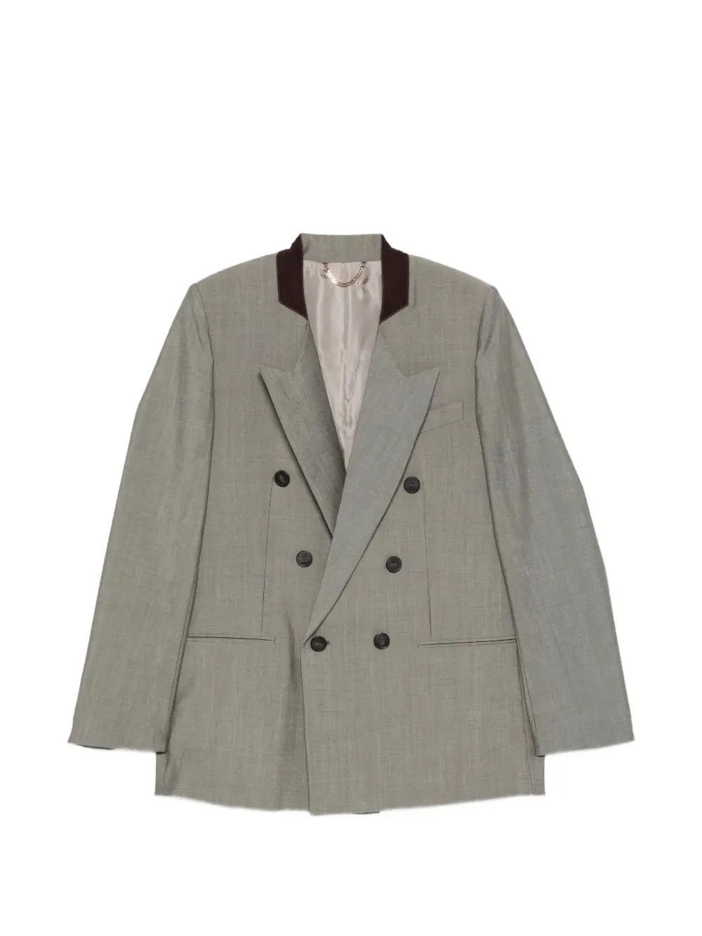 Victoria Beckham Beatrice double-breasted blazer - Grigio