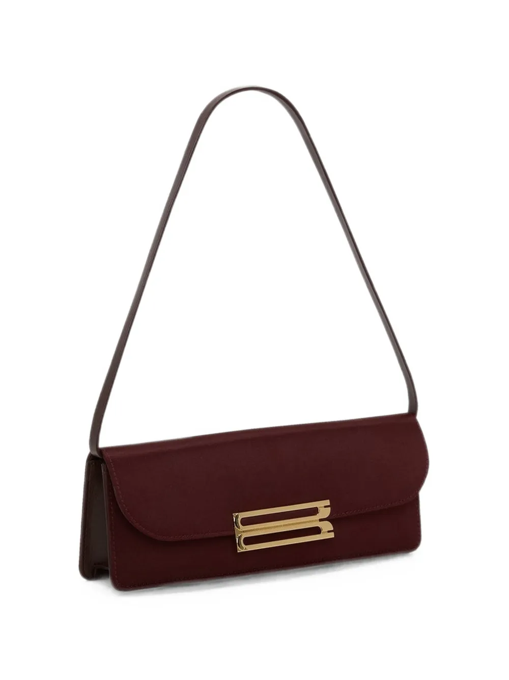 Victoria Beckham Dorian schoudertas met logoplakkaat Rood
